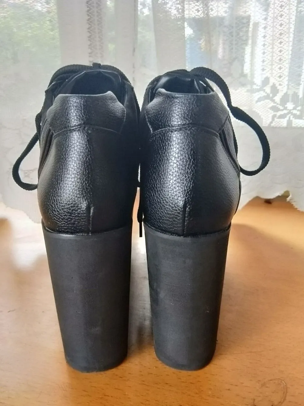 Super Stylish Women Ankle Boots Fashion Round Toe Wedges Boots Elegant Black Shoes Woman Plus US Size 4-15